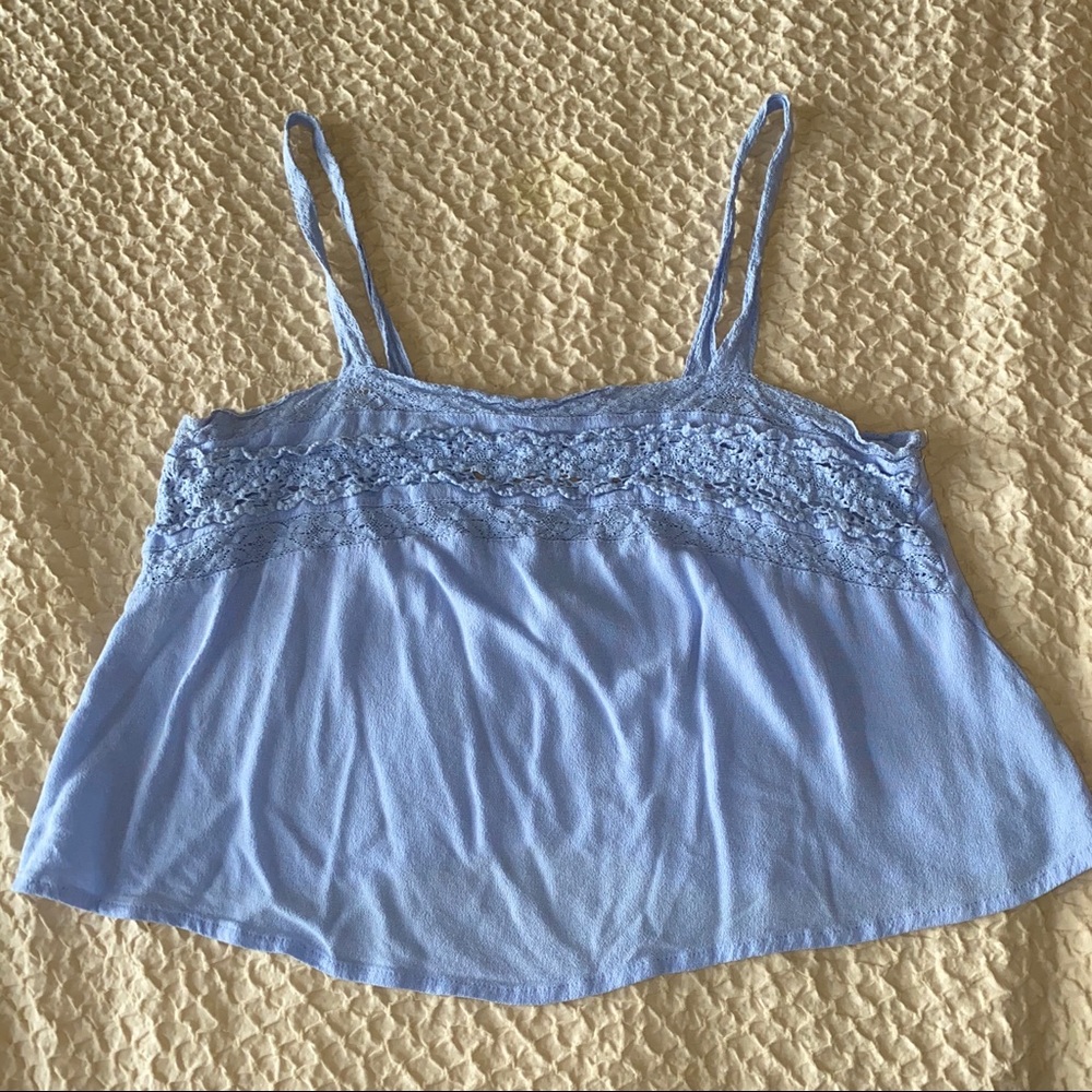 Light Blue Cropped Tank